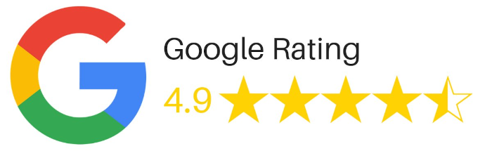 google reviews 4.9 stars